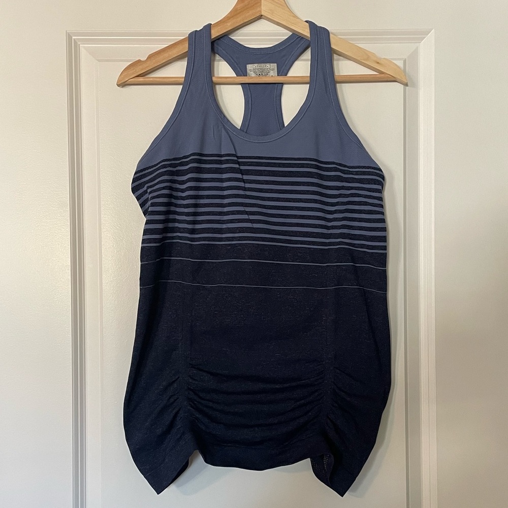 Athleta Workout Razorback Tank, Color: Navy, Size: M